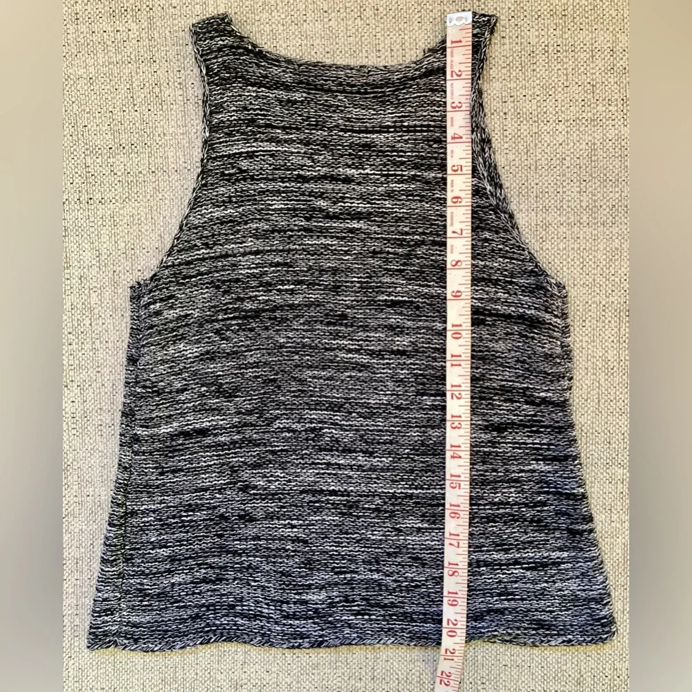 NWT Sanctuary Black/White Woven Knit Tank Size Small - Picture 3 of 5